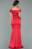 Robe de Soirée Longue Satin Rouge ABU1943