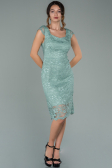 Robe de Soirée Courte Menthe ABK010