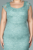 Robe Grande Taille Courte Menthe ABK010