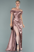 Robe De Fiançaille Satin Longue Pelure D'oignon ABU1606