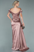 Robe De Fiançaille Satin Longue Pelure D'oignon ABU1606