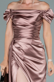 Robe De Fiançaille Satin Longue Pelure D'oignon ABU1606
