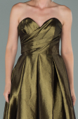 Robe de Soirée Longue Kaki ABU2007