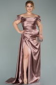 Robe De Soirée Grande Taille Satin Longue Pelure D'oignon ABU1626