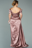 Robe De Soirée Grande Taille Satin Longue Pelure D'oignon ABU1626