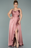 Robe de Soirée Grande Taille Longue Satin Pelure D'oignon ABU2011