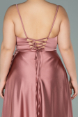 Robe de Soirée Grande Taille Longue Satin Pelure D'oignon ABU2011