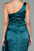 Robe de Soirée Longue Satin Émeraude ABU2028