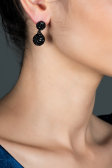 Boucle D'Oreille Noir UK031