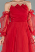 Robe de Soirée Longue Rouge ABU2076