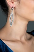 Boucle d'Oreille Anthracite UK0171