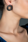 Boucle d'Oreille Anthracite UK466