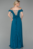 Robe de Soirée Longue Vert Pétrole ABU1600