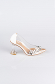 Stiletto Pierreux Blanc AB1055