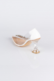 Stiletto Pierreux Blanc AB1055