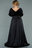 Robe Grande Taille Longue Noir ABU2084