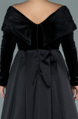 Robe Grande Taille Longue Noir ABU2084