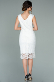Robe de Soirée Courte Blanc ABK010