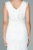 Robe de Soirée Courte Blanc ABK010