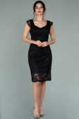 Robe de Soirée Courte Noir ABK010