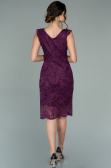 Robe De Soirée Courte Violet ABK010
