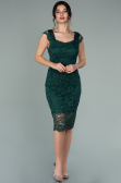 Robe de Soirée Courte Émeraude ABK010