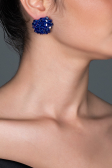Boucle d'Oreille Bleu Saxe UK475
