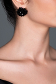 Boucle d'Oreille Noir UK475