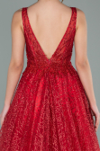 Robe de Soirée Longue Rouge ABU2131