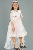 Robe de Soirée Enfants Longue Saumon ABU1277