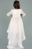Robe de Soirée Enfants Longue Saumon ABU1277