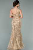 Robe de Soirée Longue Or ABU2151