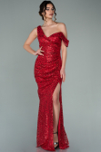 Robe de Soirée Longue Rouge ABU2151