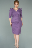Robe Grande Taille Courte Lilas ABK1246