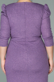 Robe Grande Taille Courte Lilas ABK1246
