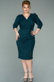 Robe Grande Taille Courte Émeraude ABK1246