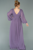 Robe de Soirée Longue Mousseline Lavande ABU1702