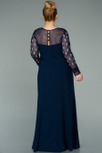 Robe de Soirée Longue Bleu Marine ABU2178