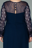 Robe de Soirée Longue Bleu Marine ABU2178
