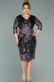 Robe de Soirée Grande Taille Courte Squameuse  ABK1284