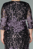 Robe de Soirée Grande Taille Courte Squameuse  ABK1284