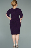 Robe de Soirée Grande Taille Courte Violet ABK1276