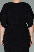 Robe de Soirée Grande Taille Courte Noir ABK1276