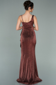 Robe de Soirée Longue Cuivre ABU2227