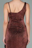 Robe de Soirée Longue Cuivre ABU2227