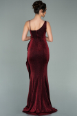 Robe de Soirée Longue Rouge Bordeaux ABU2227