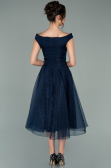 Robe de Soirée Midi Bleu Marine ABK1316