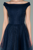 Robe de Soirée Midi Bleu Marine ABK1316