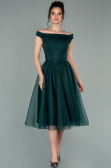 Robe de Soirée Midi Émeraude ABK1316