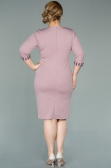 Robe de Soirée Grande Taille Courte Poudre ABK1325